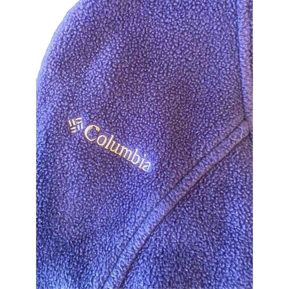 Columbia Bright Purple Fleece Zip Up Outdoors Jacket size small women’s - Picture 6 of 8